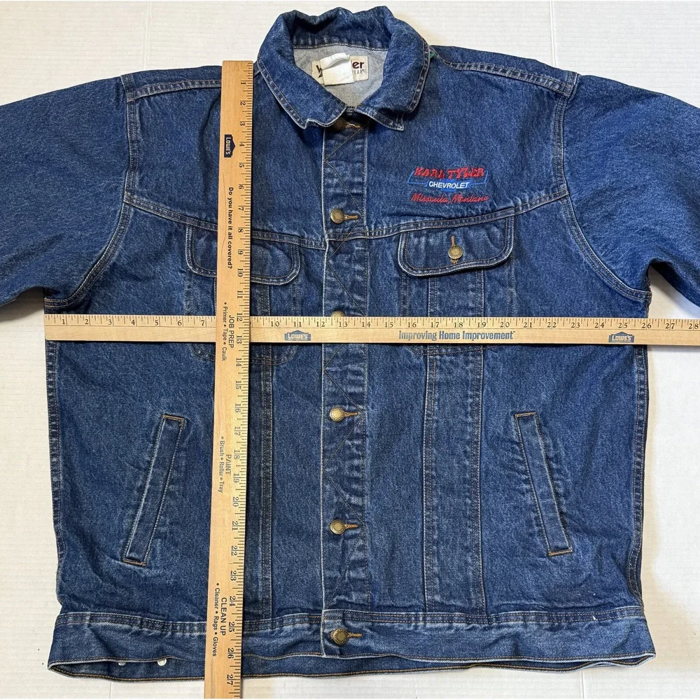 WRANGLER - Chevrolet  - Men's Denim Trucker Jean Jacket‎ - Size X-Large - XL*